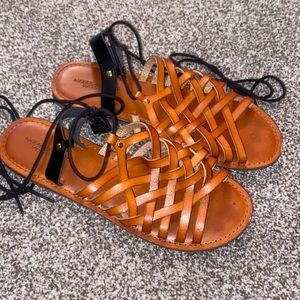 Leather AE sandals
